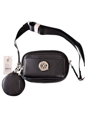 NWT CXL Christian Lacroix Eve Black Camera Bag Crossbody Pouch